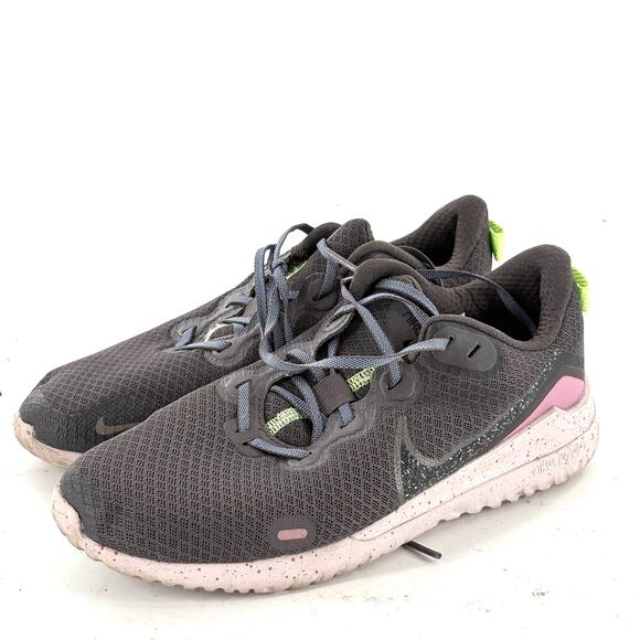 Nike Womens Renew Sneakers 7.5 Running Shoes Gray Travel Comfort Lightweight - Picture 4 of 7